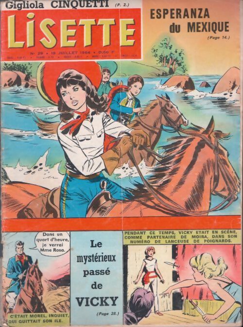 Livrenpoche : Lisette 1964 n°29 : Esperanza au Mexique / Le mystérieux passé de Vicky - Collectif - Livre