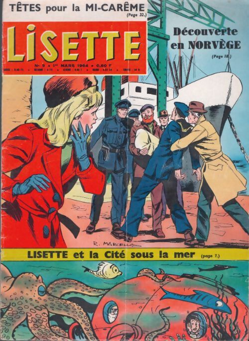 Livrenpoche : Lisette 1964 n°9 : Découverte en Norvège / Lisette et la cité sous la mer - Collectif - Livre