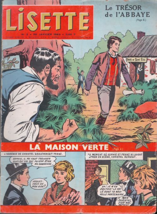 Livrenpoche : Lisette 1963 n°3 : Le trésor de l'abbaye / La maison verte - Collectif - Livre