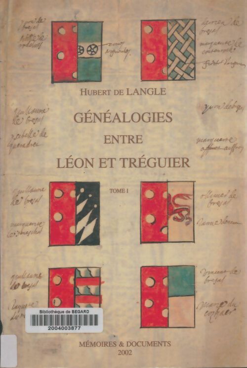 Livrenpoche : Généalogies entre Léon et Tréguier - Hubert De Langle - Livre