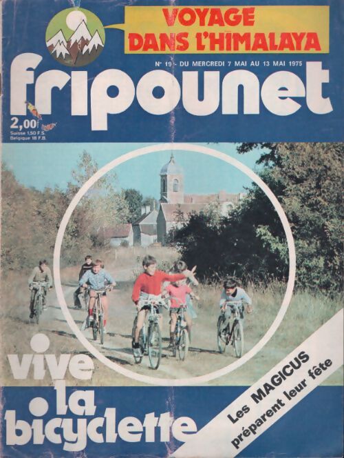 Livrenpoche : Fripounet 1975 n°19 : Vive la bicyclette - Collectif - Livre