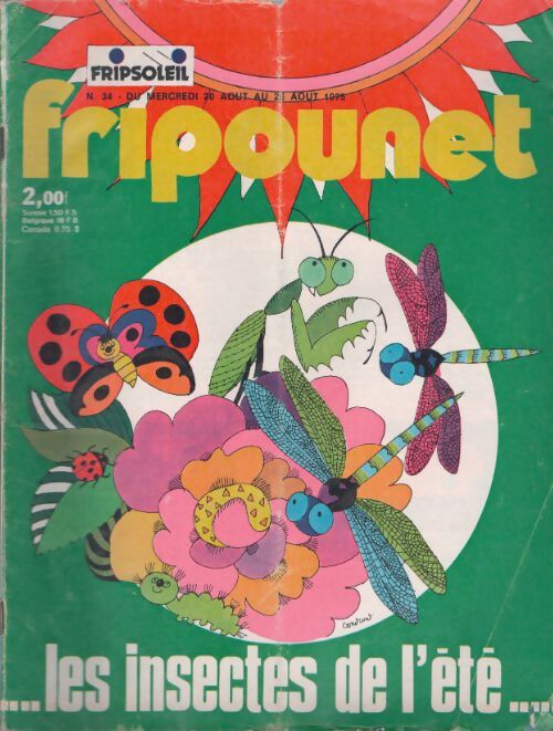Livrenpoche : Fripounet 1975 n°34 : Les insectes de l'été - Collectif - Livre