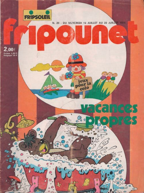Livrenpoche : Fripounet 1975 n°29 : Vacances propres - Collectif - Livre