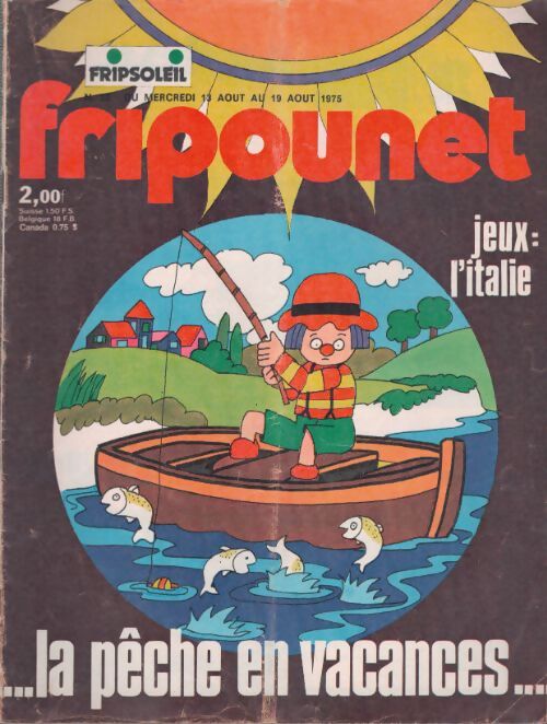 Livrenpoche : Fripounet 1975 n°33 : La pêche en vacances - Collectif - Livre