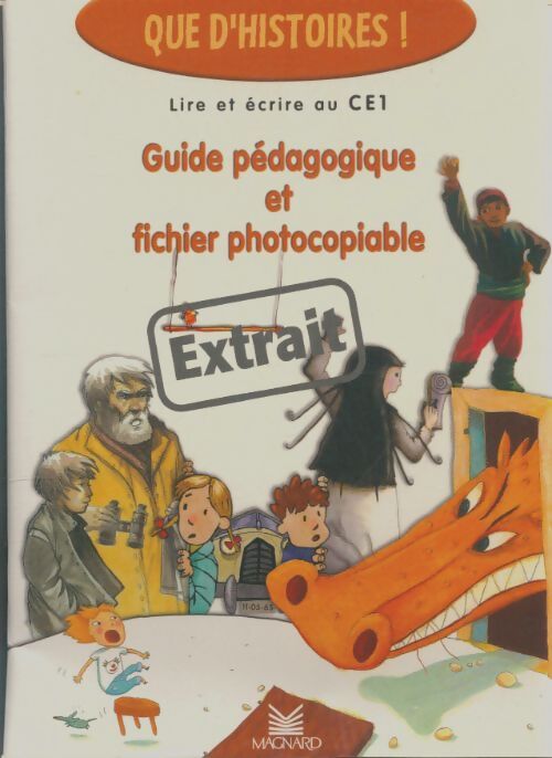 Livrenpoche : Que d'histoires CE1 guide pédagogique - Collectif - Livre