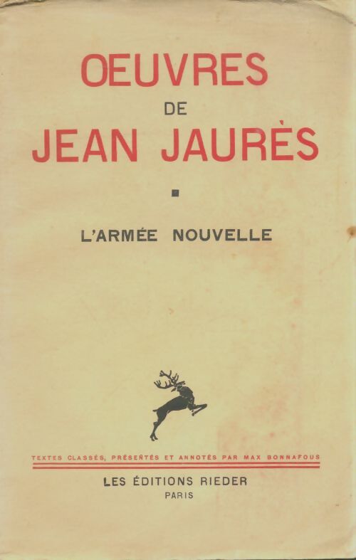 Livrenpoche : L'armée nouvelle - Jean Jaurès - Livre