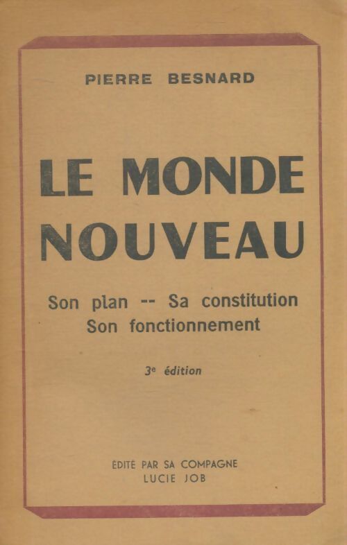 Livrenpoche : Le monde nouveau - Pierre Besnard - Livre