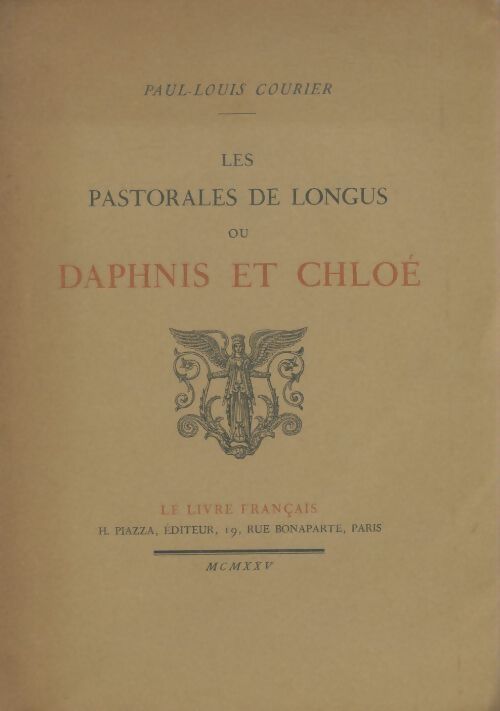 Livrenpoche : Les pastorales de Longus ou Daphnis & Chloé - Xxx - Livre