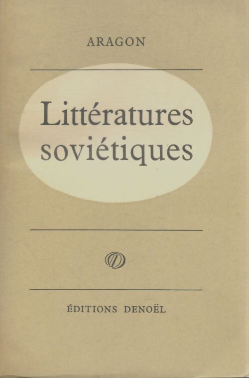 Livrenpoche : Littérature soviétiques - Louis Aragon - Livre