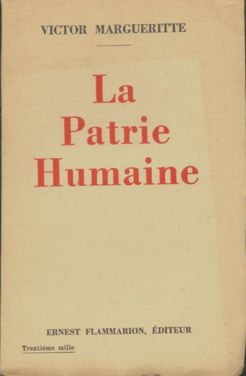 Livrenpoche : La patrie humaine - Victor Margueritte - Livre