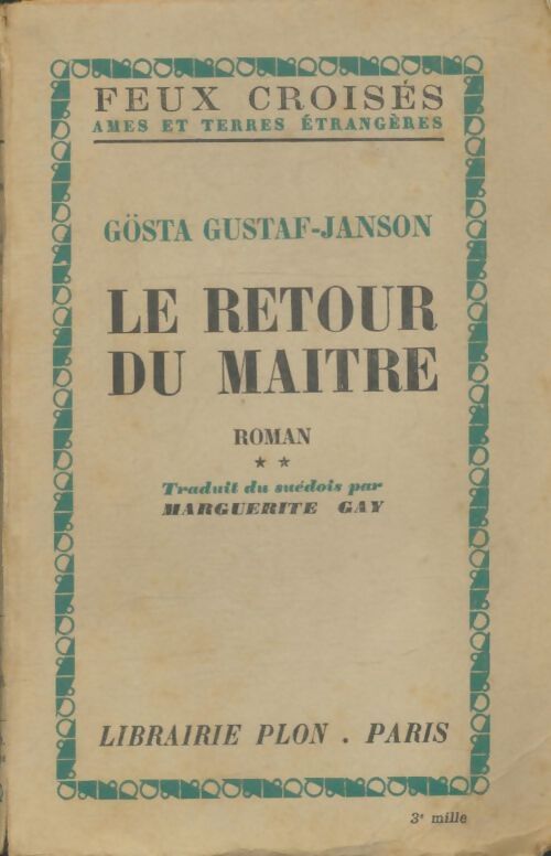 Livrenpoche : Le retour du maître - Gösta Gustav-Janson - Livre