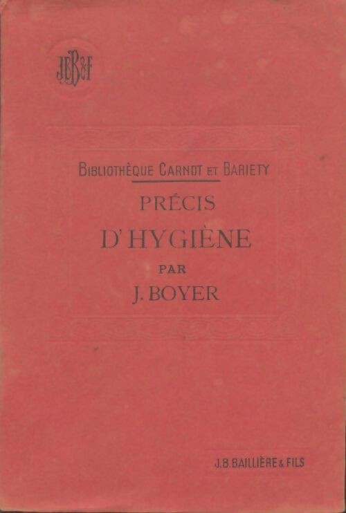 Livrenpoche : Précis d'hygiène - Jean Boyer - Livre