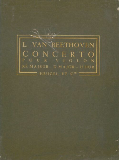 Livrenpoche : Concerto pour violon en ré majeur - Ludwig Van Beethoven - Livre