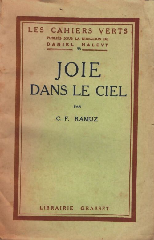 Livrenpoche : Joie dans le ciel - Charles-Ferdinand Ramuz - Livre