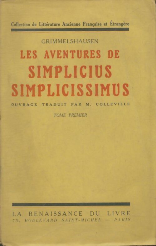Livrenpoche : Les aventures de Simplicius Simplicissimus Tome I - Grimmelshausen - Livre