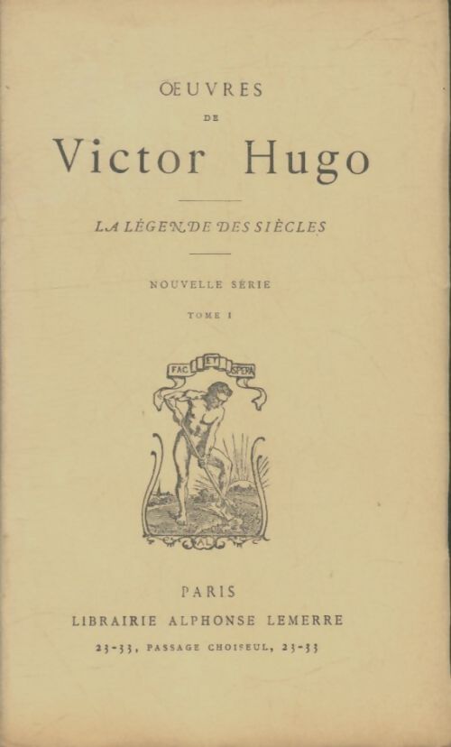 Livrenpoche : La légende des siècles Tome I - Victor Hugo - Livre