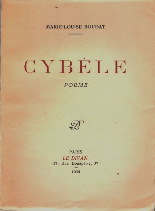 Livrenpoche : Cybèle - Marie-Louise Boudat - Livre