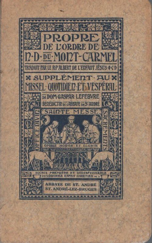 Livrenpoche : Propre de l'ordre des carmes déchaussées - Collectif - Livre