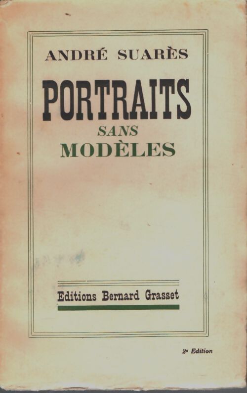 Livrenpoche : Portraits sans modèles - André Suarès - Livre