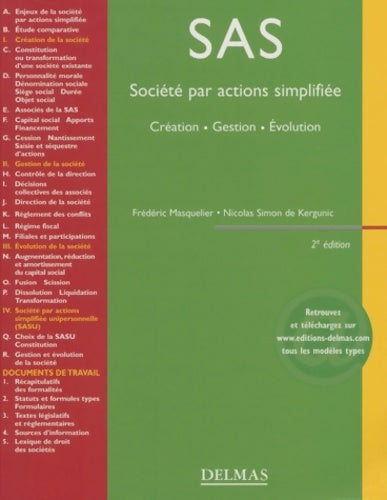 Livrenpoche : Société par actions simplifiée - Frédéric Masquelier - Livre