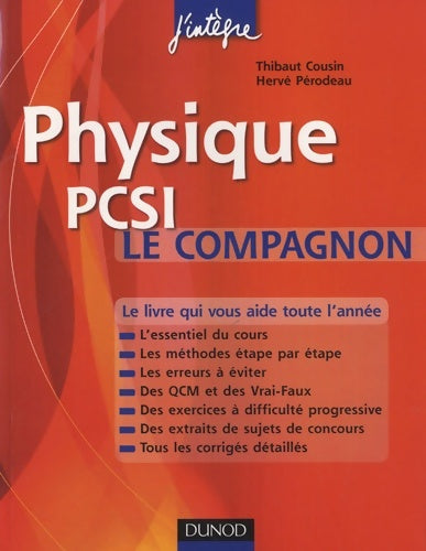 Livrenpoche : Physique pcsi - le compagnon - Thibaut Cousin - Livre