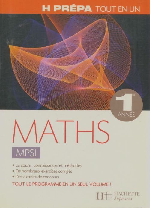 Livrenpoche : Maths mpsi 1e année - Marie Allano-Chevalier - Livre
