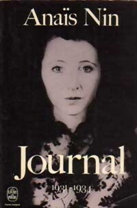 Livrenpoche : Journal Tome I : 1931-1934 - Anaïs Nin - Livre