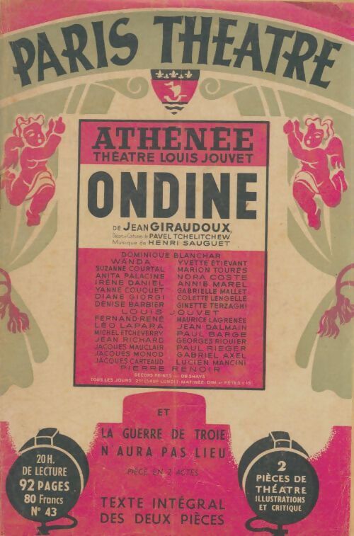 Livrenpoche : Ondine / La guerre de Troie n'aura pas lieu - Xxx - Livre