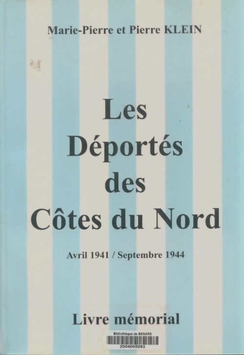 Livrenpoche : Les déportés des Côtes du Nord - Marei-Pierre Klein - Livre