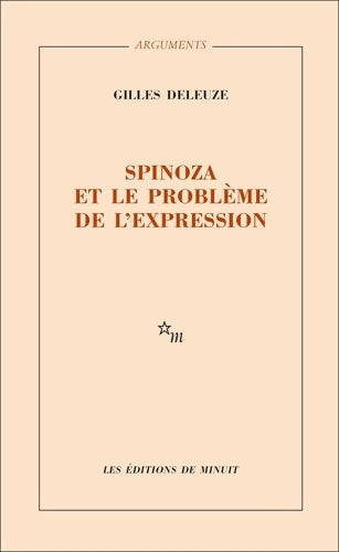 Livrenpoche : Spinoza et le problème de l'expression - Gilles Deleuze - Livre
