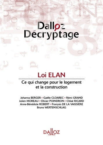 Livrenpoche : Loi Elan - Collectif - Livre