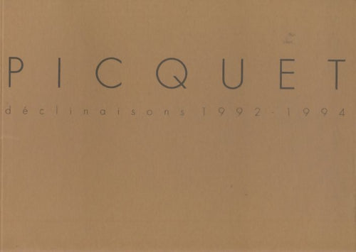 Livrenpoche : Yves Picquet : Déclinaisons 1992-1994 - Xxx - Livre