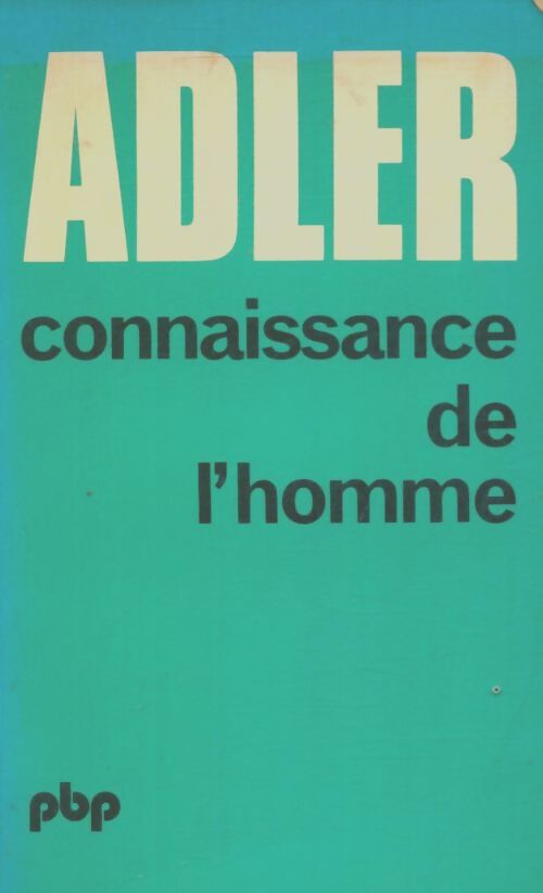 Livrenpoche : Connaissance de l'homme - Alfred Adler - Livre