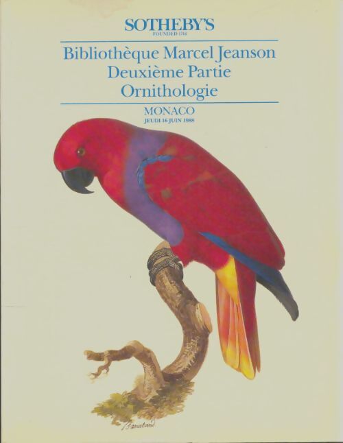 Livrenpoche : Bibliothèque Marcel Jeanson 2e partie : Ornithologie - Collectif - Livre