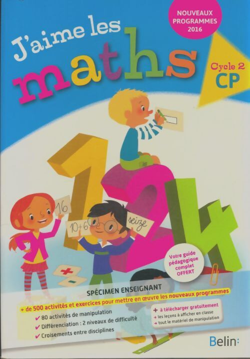 Livrenpoche : J'aime les maths CP fichier élève - Olivier Graff - Livre