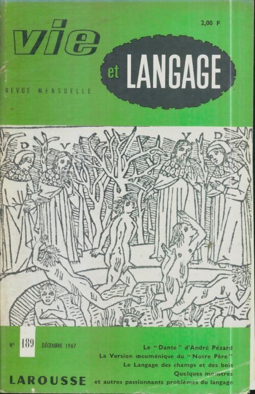 Livrenpoche : Vie et langage n°189 - Collectif - Livre