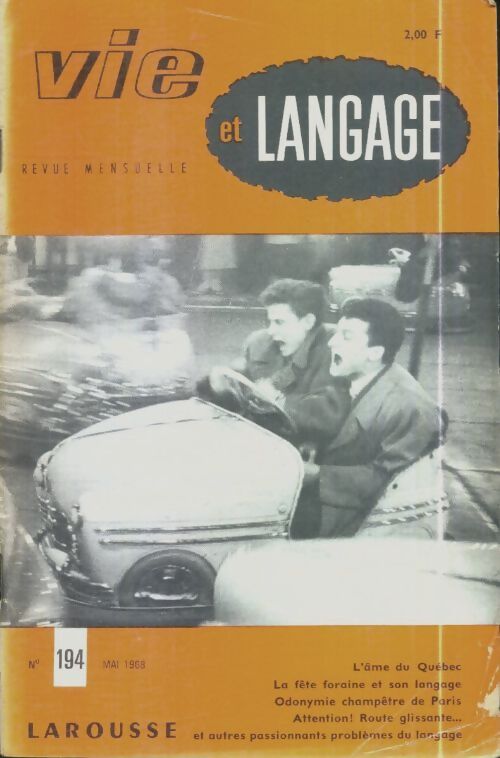 Livrenpoche : Vie et langage n°194 - Collectif - Livre