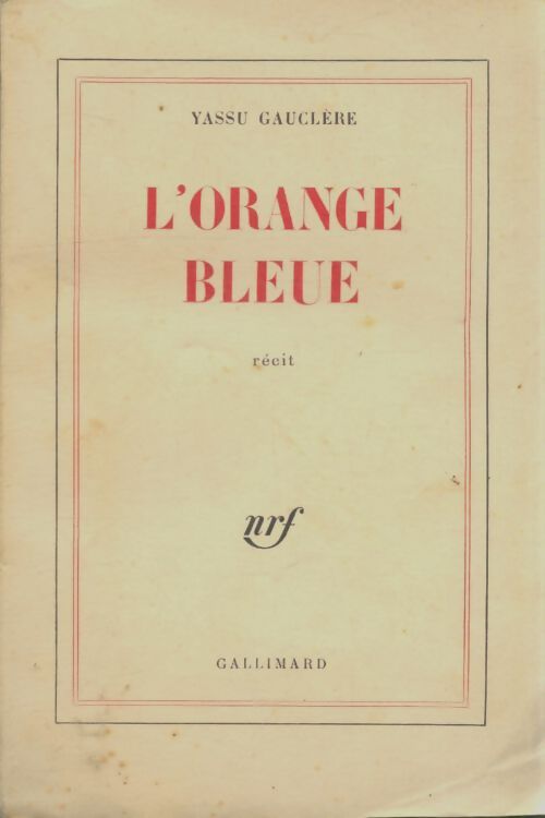 Livrenpoche : L'orange bleue - Yassu Gauclère - Livre
