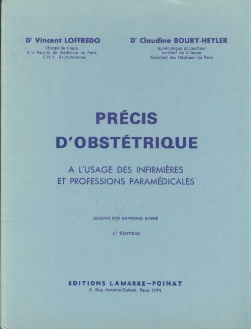 Livrenpoche : Précis d'obstétrique - Vincent Loffredo - Livre