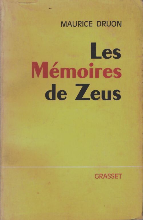 Livrenpoche : Les mémoires de Zeus - Maurice Druon - Livre