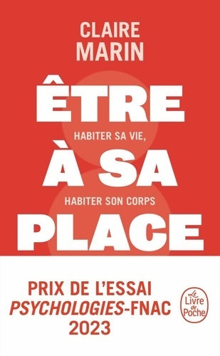 Livrenpoche : être a sa place - Claire Marin - Livre