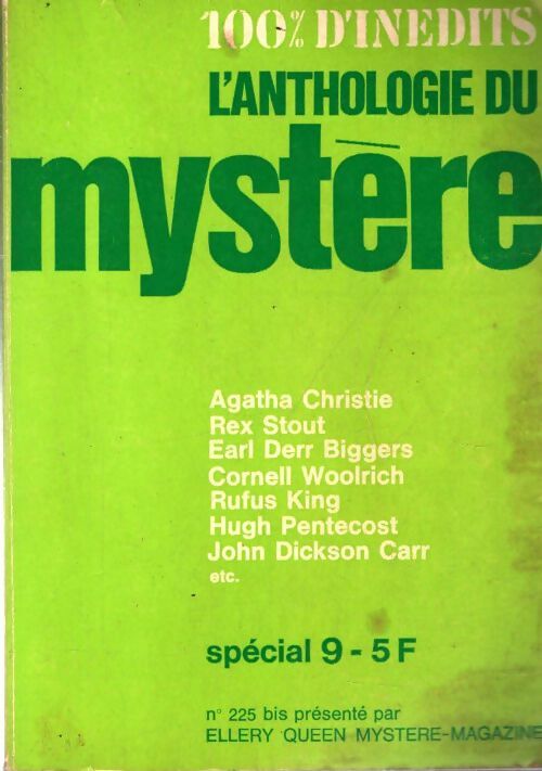 Livrenpoche : Anthologie mystère magazine n°225 bis spécial n°9 - Collectif - Livre