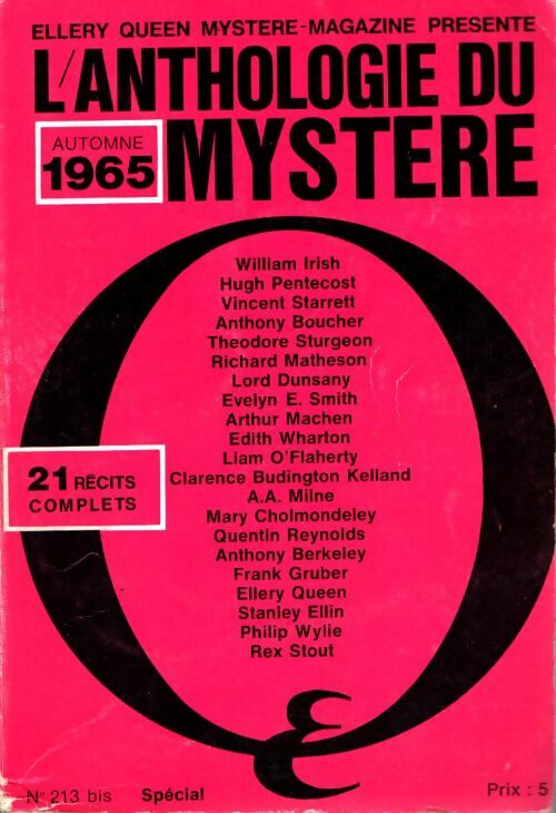Livrenpoche : Anthologie mystère magazine n°213 bis spécial - Collectif - Livre