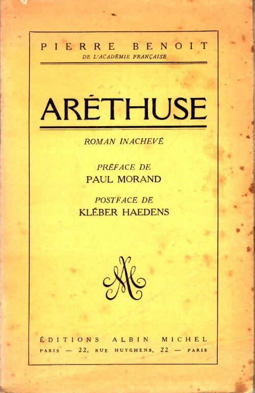 Livrenpoche : Aréthuse - Pierre Benoit - Livre