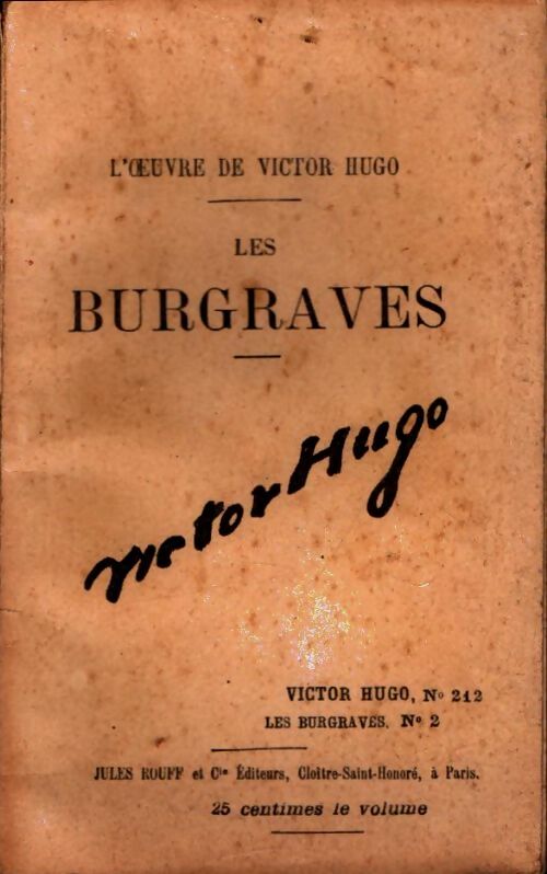 Livrenpoche : Les burgraves Tome II - Victor Hugo - Livre