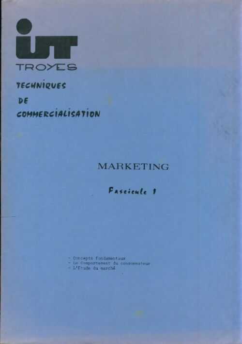 Livrenpoche : Marketing fascicule 1 - Collectif - Livre