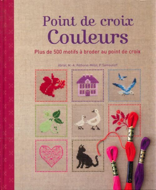 Livrenpoche : Point de croix couleurs - Collectif - Livre