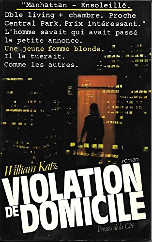 Livrenpoche : Violation de domicile - William Katz - Livre