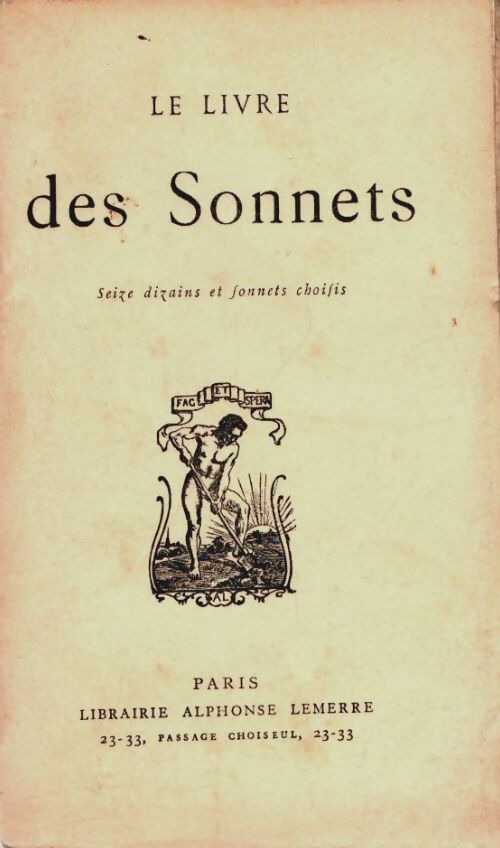 Le livre des sonnets - Collectif - Livre