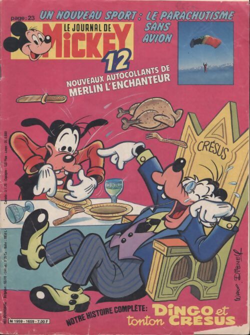 Le journal de Mickey n°1659 : Dingo et tonton Crésus - Collectif - Livre